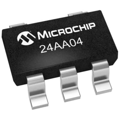 Memories 24AA04T-I/OT by Microchip Technology