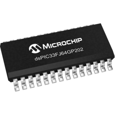 16-bit PICs DSPIC33FJ64GP202-E/SO by Microchip Technology