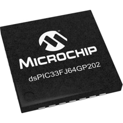 16-bit PICs DSPIC33FJ64GP202T-I/MM by Microchip Technology