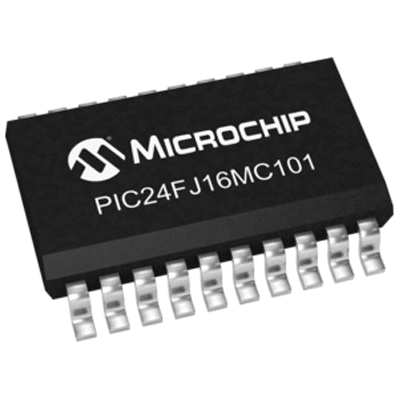 16-bit PICs PIC24FJ16MC101-E/SO by Microchip Technology