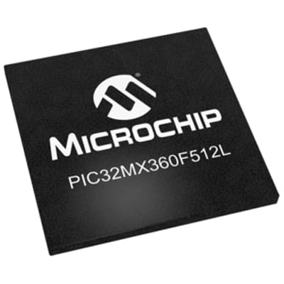 32-bit PICs PIC32MX360F512L-80V/BG by Microchip Technology