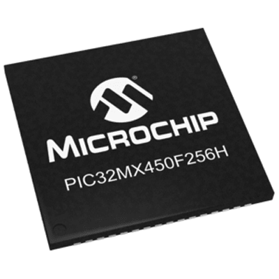 32-bit PICs PIC32MX450F256HT-120/MR by Microchip Technology