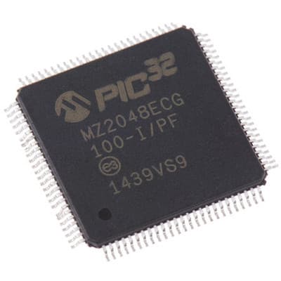 32-bit PICs PIC32MZ2048ECG100-I/PF by Microchip Technology