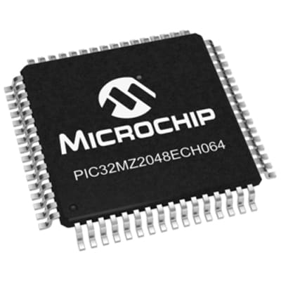 32-bit PICs PIC32MZ2048ECH064-I/PT by Microchip Technology
